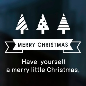 [나무자전거] 크리스마스스티커 [ahu] 프레드/크리스마스문구/트리, 나무자전거